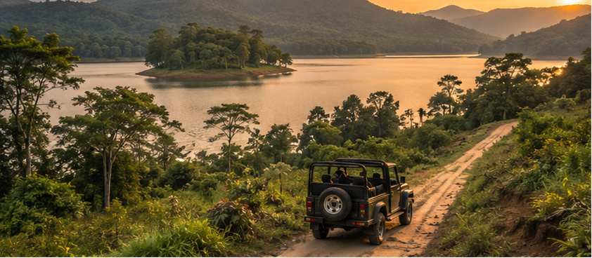 Bhadra Reservoir and Tiger Reserve, Karnataka