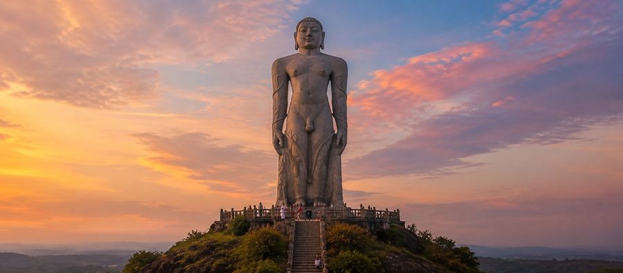 Gomateshwara Bahubali statue, Karkala, Karnataka