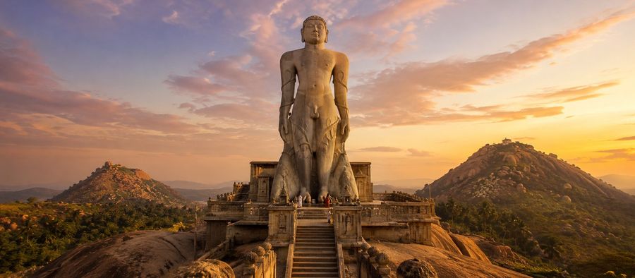Gomateshwara Bahubali statue, Shravanabelagola, Karnataka
