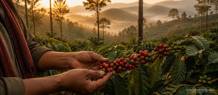 Chikmagalur GI-tagged coffee heritage and Baba Budangiri hills