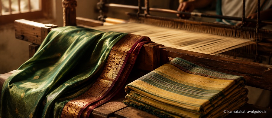 Chitradurga-Gadag GI heritage — Molakalmuru silk sarees and Patteda Anchu cotton weaves