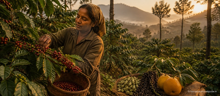 Coorg GI-tagged coffee, cardamom, pepper and orange estates
