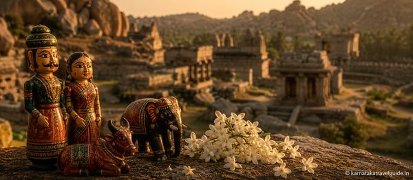 Hampi-Hospet-Koppal GI heritage — Kinhal toys, Lambani embroidery and Hadagali jasmine