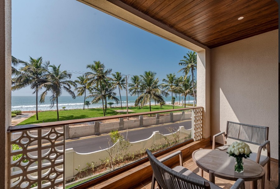 Balcony view at Peninsula Del Mar, Udupi