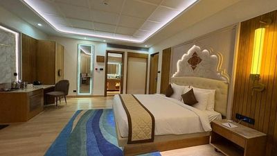 Suite interior at Scylla Luxury Resort & Spa, Udupi