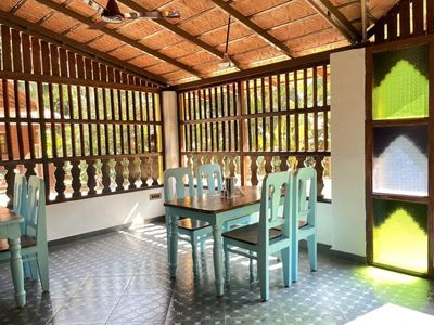 Dining area at Areca County Honnavar