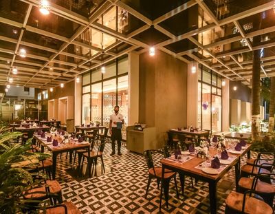 Sattvik restaurant at Emerald Clarks Inn Suites, Mysore
