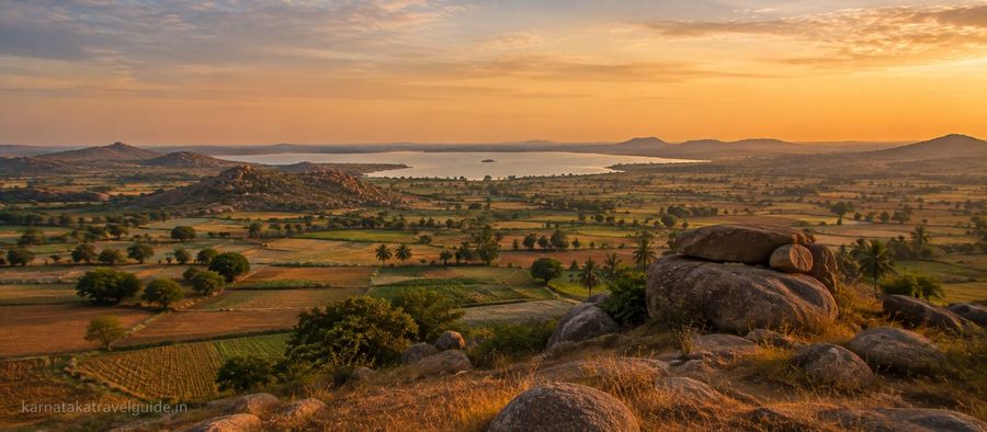 Central Karnataka landscape representing places to visit near Davangere and weekend getaways