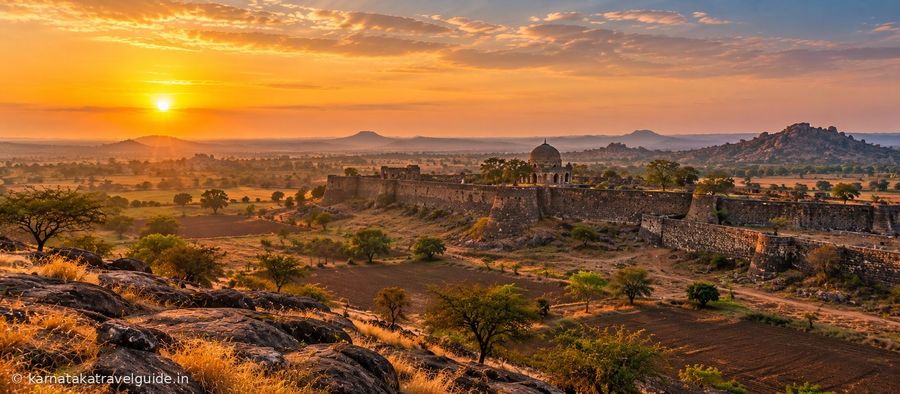 Landscape representing places near Gulbarga and short trips from Gulbarga